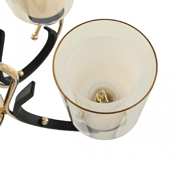 Подвесная люстра Florentia-2237 302237/6 Bk/Gd