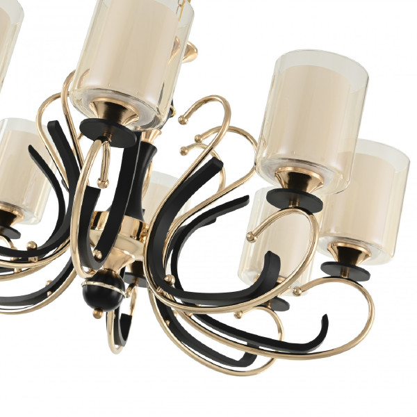 Подвесная люстра Florentia-2237 302237/8 Bk/Gd