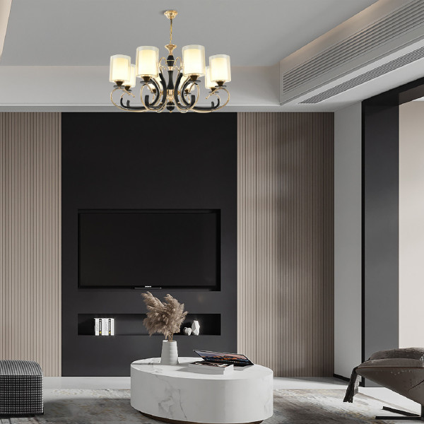 Подвесная люстра Florentia-2237 302237/8 Bk/Gd