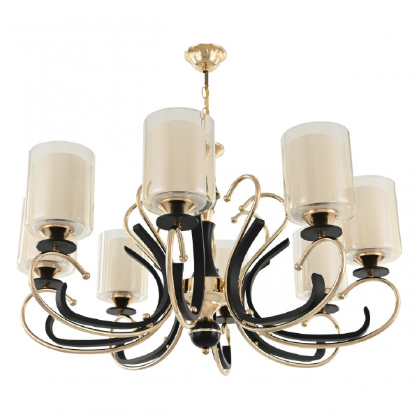Подвесная люстра Florentia-2237 302237/8 Bk/Gd