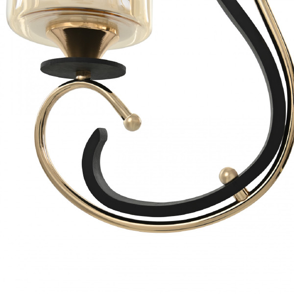 Подвесная люстра Florentia-2237 302237/8 Bk/Gd