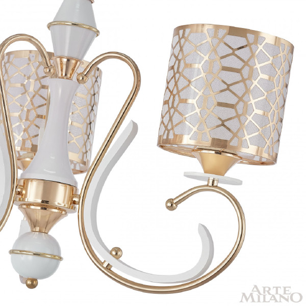 Подвесная люстра Florentia-1237 301237/3 Wh/Gd