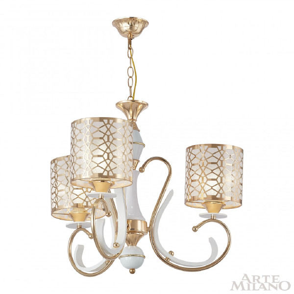 Подвесная люстра Florentia-1237 301237/3 Wh/Gd