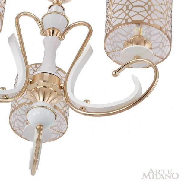Подвесная люстра Florentia-1237 301237/3 Wh/Gd
