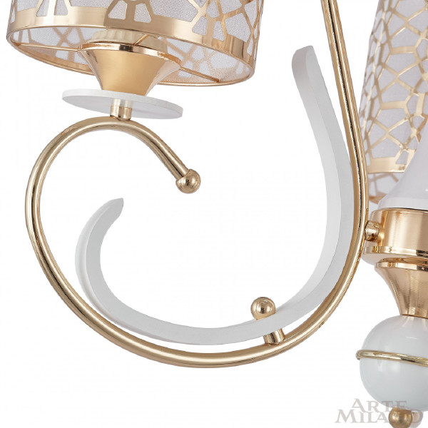 Подвесная люстра Florentia-1237 301237/3 Wh/Gd