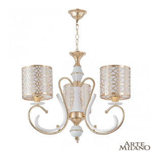 Подвесная люстра Florentia-1237 301237/3 Wh/Gd