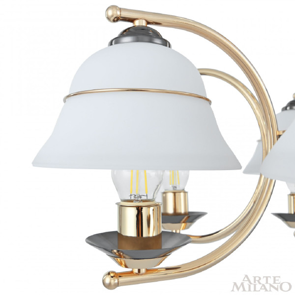 Подвесная люстра Florentia-1240 301240/8 Bk/Gd