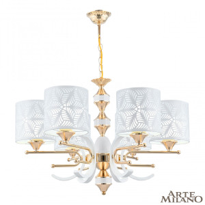 Подвесная люстра Florentia-2097 302097/6 Wh/Gd