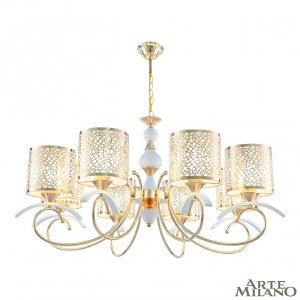 Подвесная люстра Florentia-9787 309787/8 Wh/Gd