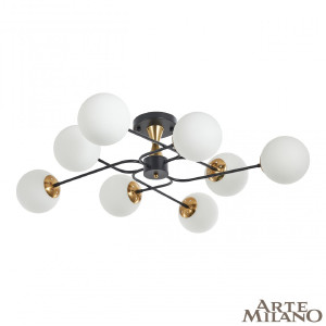 Потолочная люстра Neapolis76808 276808/8 BK/GD