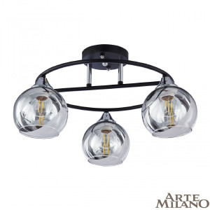 Потолочная люстра AMALFI 322403/3 BK+CR