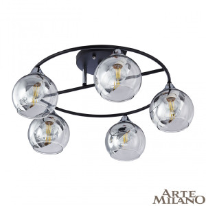 Потолочная люстра AMALFI 322403/5 BK+CR