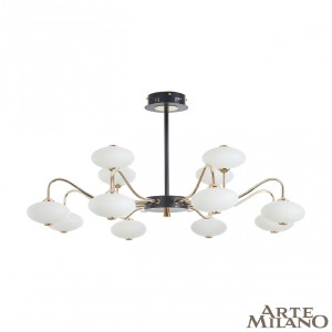 Потолочная люстра Neapol73908 273908/12 BK/GD