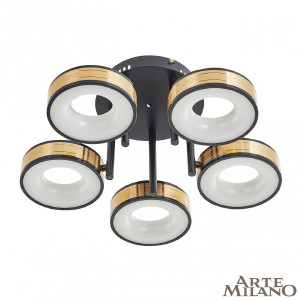 Потолочная люстра Ferrara71040 271040/5R BK/GD