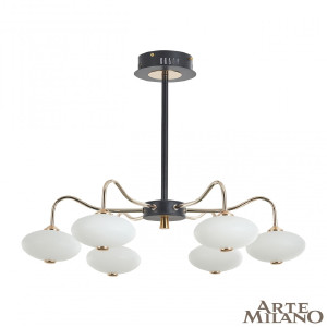 Потолочная люстра Neapol73908 273908/6 BK/GD