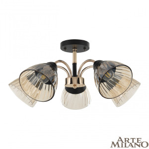 Потолочная люстра Napoli 320119/5 FG+BK