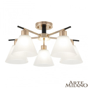 Потолочная люстра Napoli 322119/5 FG+BK