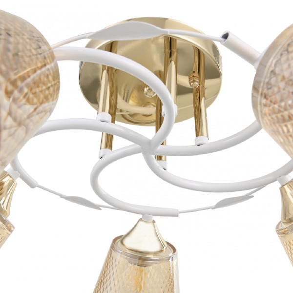 Потолочная люстра AMALFI 323006/5 FG+WT