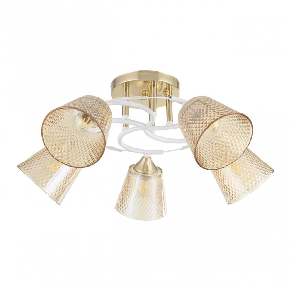 Потолочная люстра AMALFI 323006/5 FG+WT