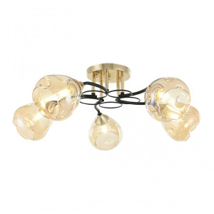 Потолочная люстра AMALFI 324106/5 FG+BK