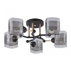 Потолочная люстра AMALFI 324308/5 BK+FG