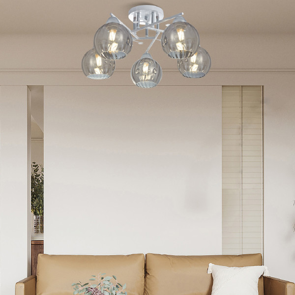 Потолочная люстра AMALFI 326508/5 WH+CR