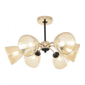 Потолочная люстра Napoli 329007/3+3 GD.BK