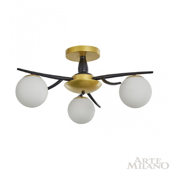 Потолочная люстра Neapolis73408 273408/3 BK/GD