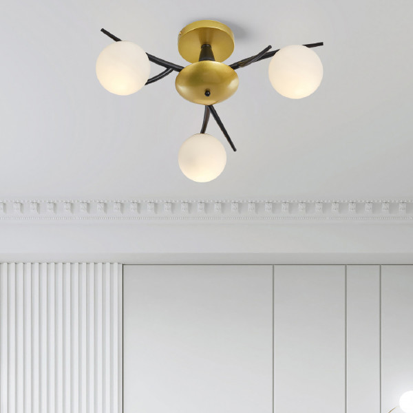 Потолочная люстра Neapolis73408 273408/3 BK/GD