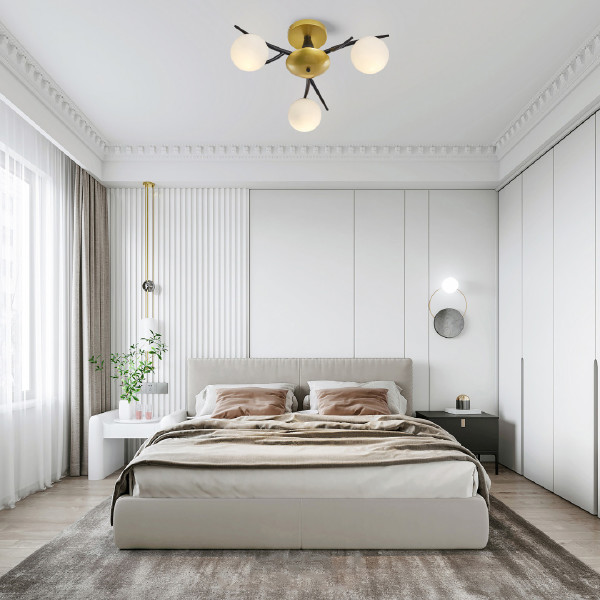 Потолочная люстра Neapolis73408 273408/3 BK/GD