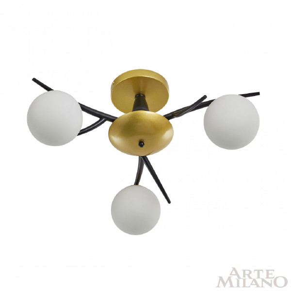 Потолочная люстра Neapolis73408 273408/3 BK/GD