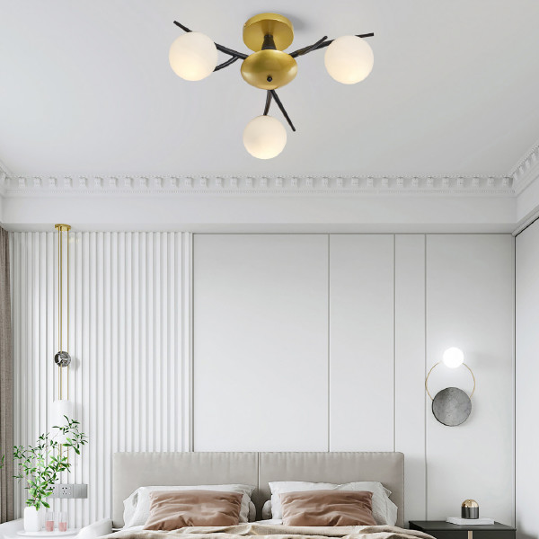 Потолочная люстра Neapolis73408 273408/3 BK/GD