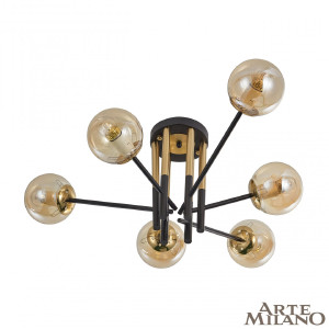Потолочная люстра Neapolis73708 273708/6 BK/GD