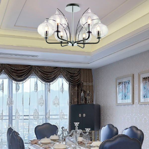 Потолочная люстра Napoli 321007/6 BK.CR