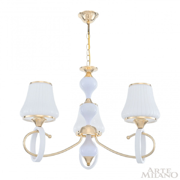 Подвесная люстра Florentia-2387 302387/3 Wh/Gd