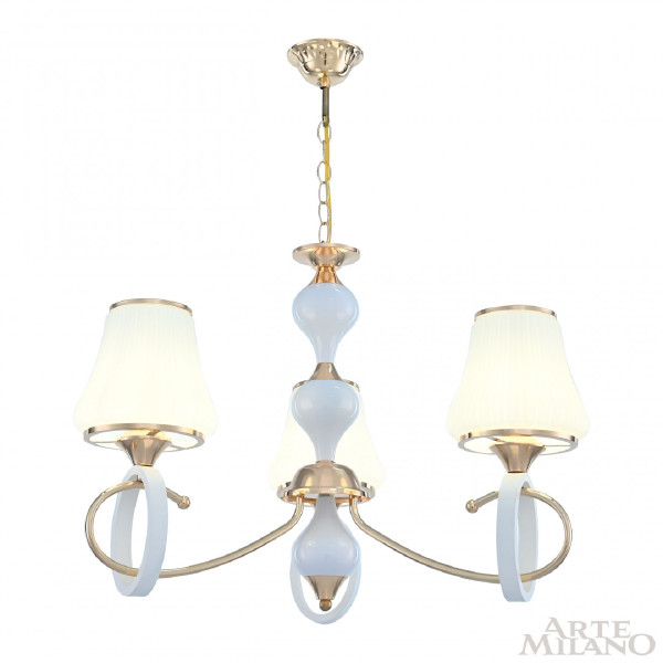 Подвесная люстра Florentia-2387 302387/3 Wh/Gd