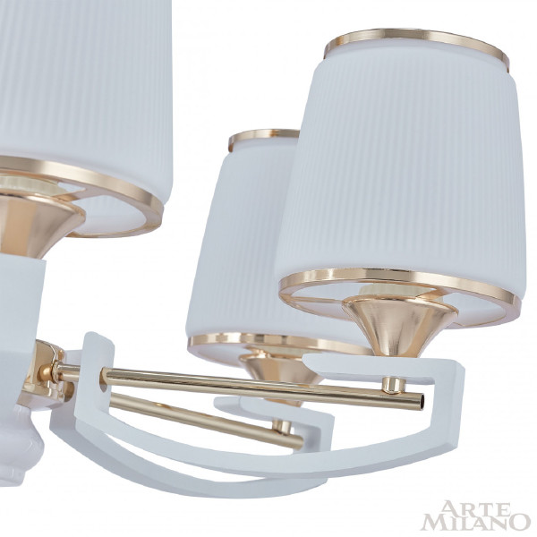 Подвесная люстра Florentia-2457 302457/8 Wh/Gd