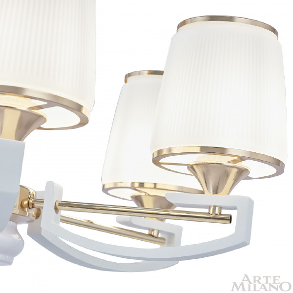 Подвесная люстра Florentia-2457 302457/8 Wh/Gd