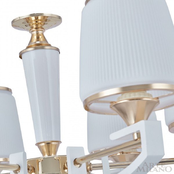 Подвесная люстра Florentia-2457 302457/8 Wh/Gd