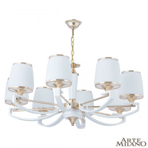 Подвесная люстра Florentia-2457 302457/8 Wh/Gd