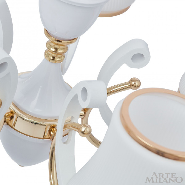 Подвесная люстра Florentia-3987 303987/5 Wh/Gd