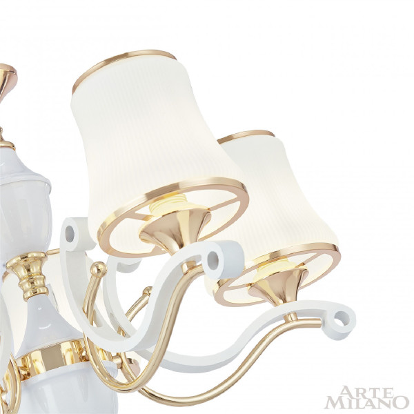 Подвесная люстра Florentia-3987 303987/8 Wh/Gd