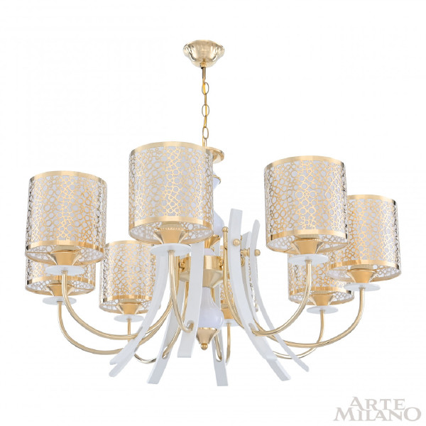 Подвесная люстра Florentia-6067 306067/8 Wh/Gd