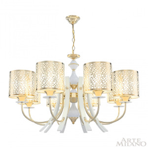 Подвесная люстра Florentia-6067 306067/8 Wh/Gd