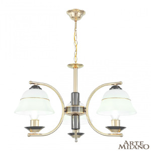 Подвесная люстра Florentia-1240 301240/3 Bk/Gd