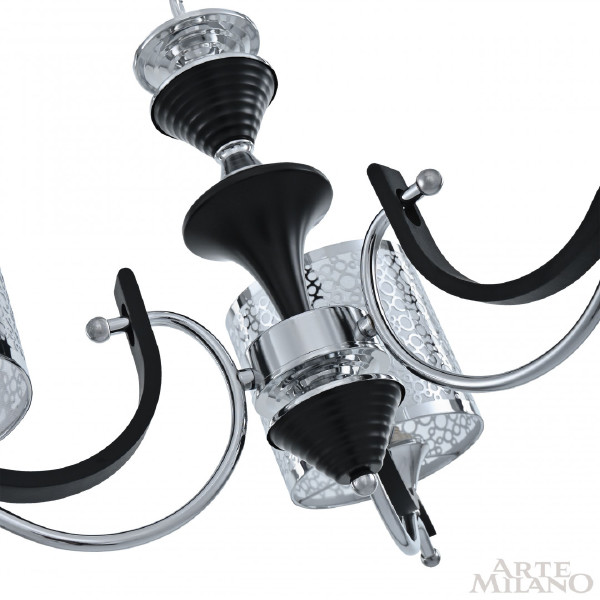 Подвесная люстра Florentia-6787 306787/3 Bk/Ni