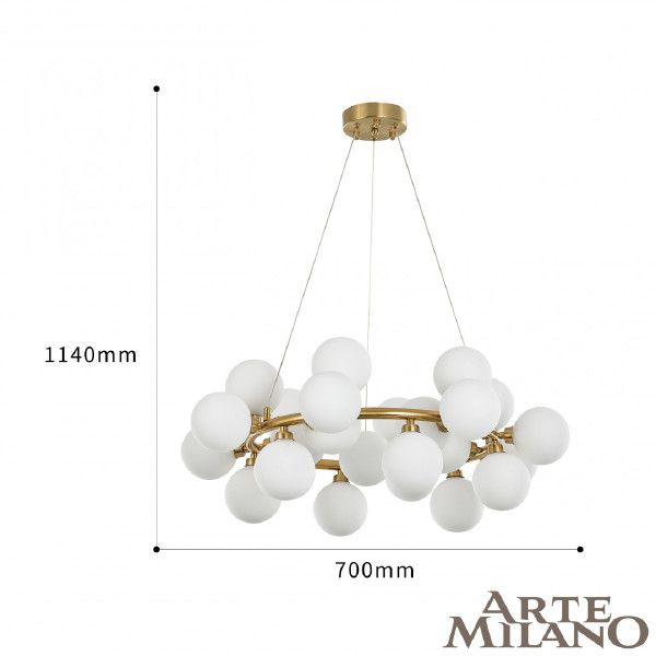 Подвесная люстра Arte Milano BA.55398.D700.G9.25 G
