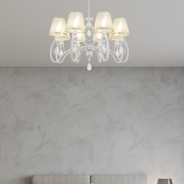 Подвесная люстра Am347203 347203/8 WT+G