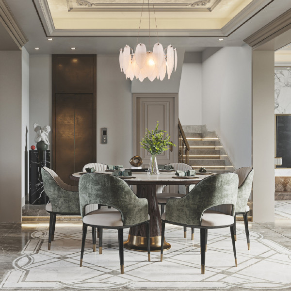 Подвесная люстра Am-4653 4653.D450.H240.E14.5 Ni