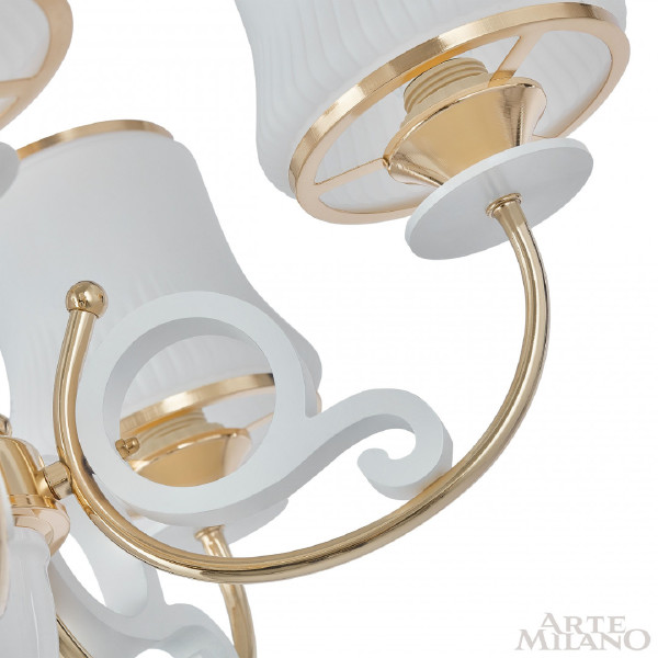 Подвесная люстра Florentia-1097 301097/8 Wh/Gd